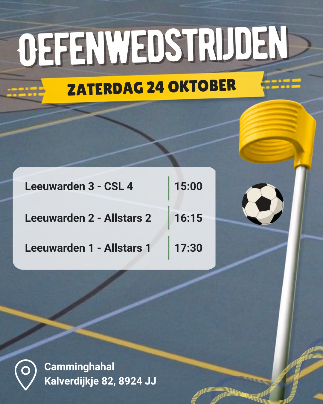 Oefenwedstrijden senioren