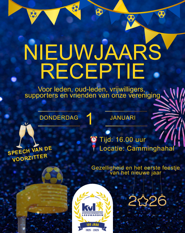 Uitnodiging Nieuwjaarsreceptie